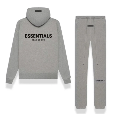 Fear of God Essentials SS22 Relaxed Set Dark Oatmeal 01