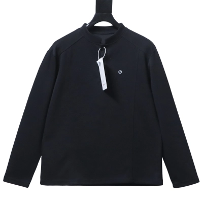 Lululemon breathable long-sleeved T-shirt Black  01