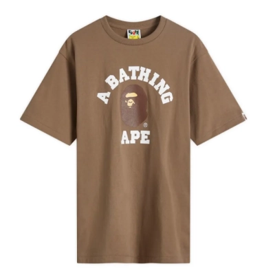 BAPE Brown College T-Shirt 01