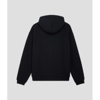 Celine Loose Hoodie In Cotton Fleece Black 02