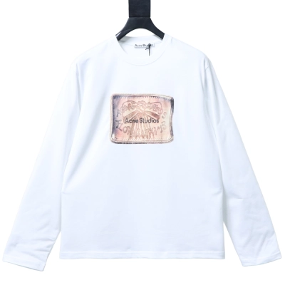 Acne Studios ACNE2026 Retro Bow Print Embroidered Print Long-Sleeve T-Shirt 01