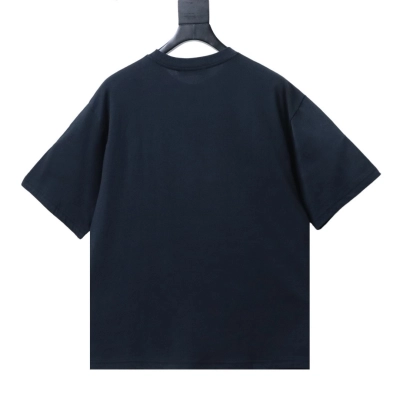 Acne Studios Cursive Letter Print Short-Sleeve T-Shirt Black 02