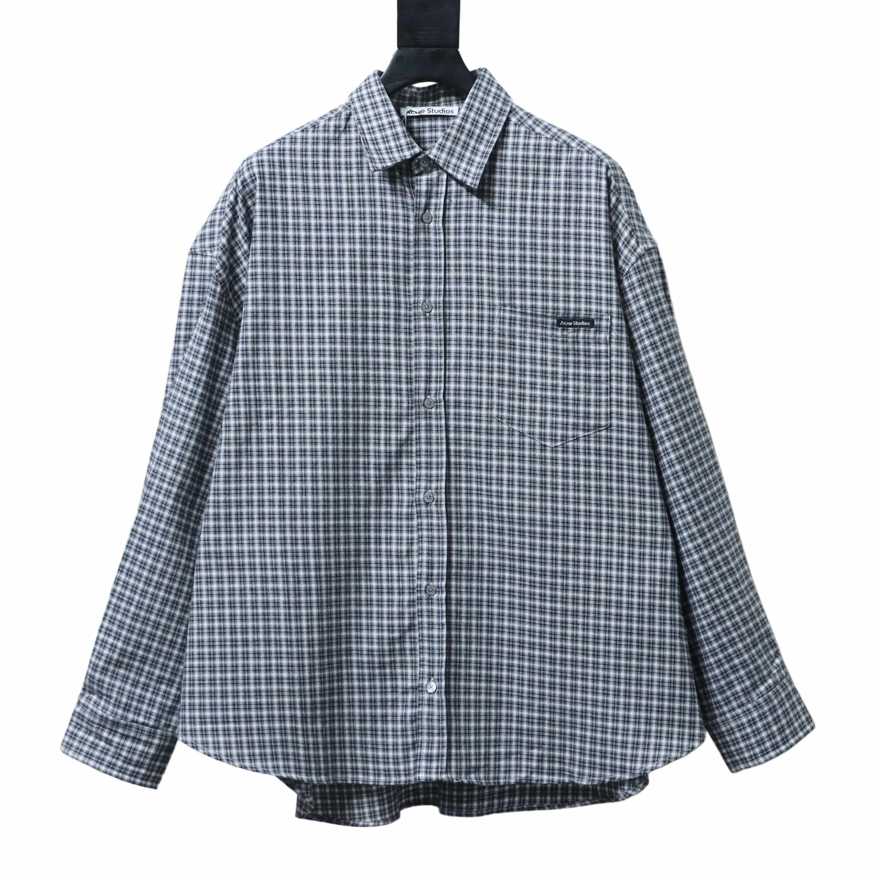 Acne Studios Pocket Logo Check Shirt