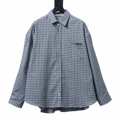 Acne Studios Pocket Logo Check Shirt 01