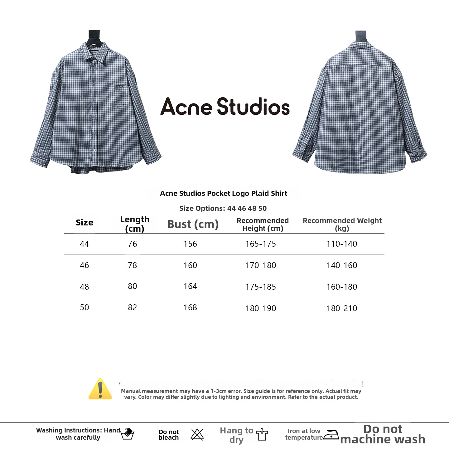 Acne Studios Pocket Logo Check Shirt