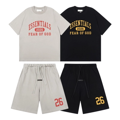 FEAR OF GOD ESSENTIALS Short-sleeved Suit 2626+2633 01