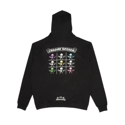 Chrome Hearts Foti Tic-Tac Toe Hoodie Black Y73# 02