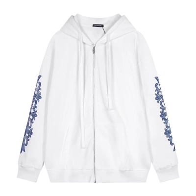 Chrome Hearts Hoodie Zip-Up Jacket Hoodie White Y69# 02