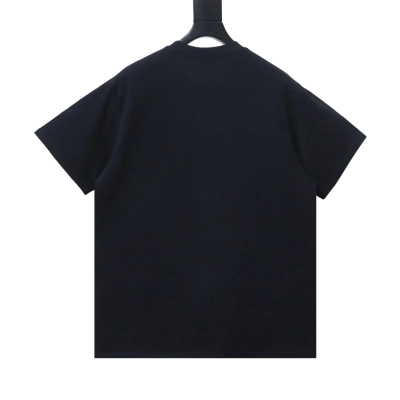 BAPE 26SS Vertical Stripe Color Block Camouflage Ape Head Print Short-Sleeve T-Shirt Black 02