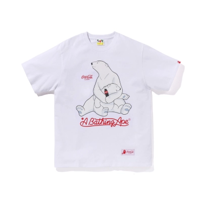 BAPE× Coca Cola T-Shirt White/Black 1012 01