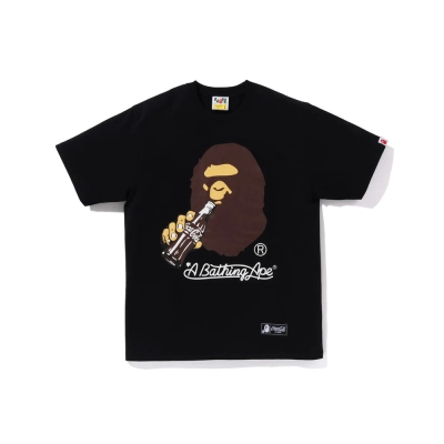 BAPE× Coca Cola T-Shirt White/Black/Red 1011 02