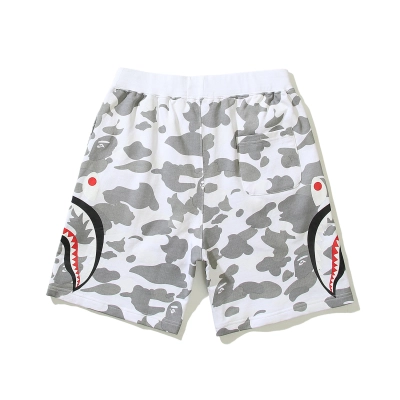 BAPE Shorts White/ Black 8008 02