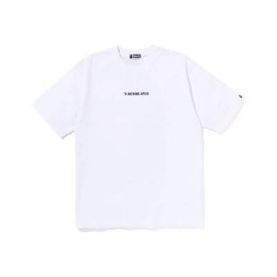 BAPE T-Shirt White/Black/Orange 1014 01