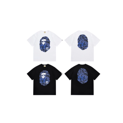 BAPE T-Shirt White/Black SC028 01