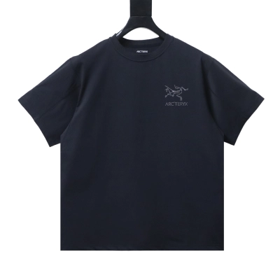 ARC'TERYX 24SS Short-Sleeve T-Shirt — 3M Reflective Little Bird & Lettering Logo Print Black 01