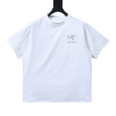 ARC'TERYX 24SS Short-Sleeve T-Shirt — 3M Reflective Little Bird & Lettering Logo Print White 01