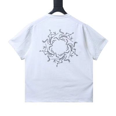 ARC'TERYX 24SS Short-Sleeve T-Shirt — 3M Reflective Little Bird & Lettering Logo Print White 02