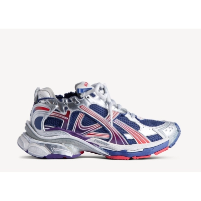 PKGoden Balenciaga Runner Gradient Sneaker in Navy/red/grey, 772774WRUNG4610 02