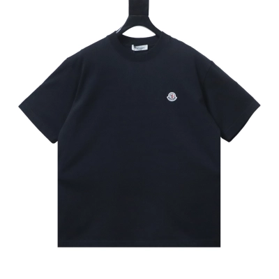 Moncler x NIGO — Spring/Summer 26 Collaboration: Embroidered Crewneck Short-Sleeve T-Shirt Black 01