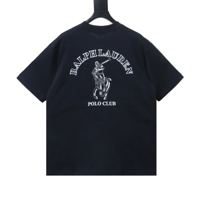 Ralph Lauren Short-Sleeve Shirt with Embroidered Polo Player on the Back 02