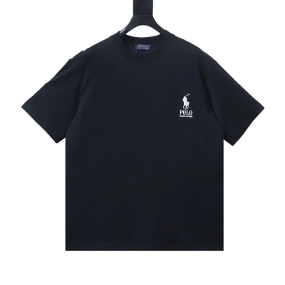 Ralph Lauren Short-Sleeve Shirt with Embroidered Polo Player on the Back 01