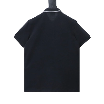 Burberry Short-Sleeve Polo Shirt with Equestrian Knight Embroidery at the Collar T shirt 02