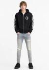 Chrome Hearts Hoodie + AMIRI MX1 Ultrasuede Jeans