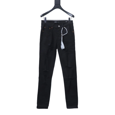Purple Brand Slim-Fit Jeans with Distressed Pockets 01