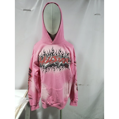Hellstar Brainwashed Without Brain Hoodie Light Pink 02