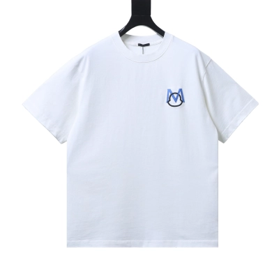 Moncler 26ss Front and Back Embroidered 1952 Short-Sleeve T-Shirt White 01
