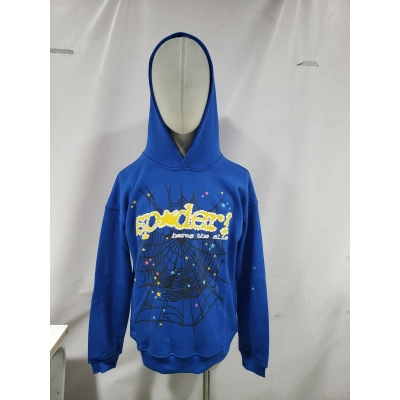 Sp5der TC Hoodie Blue 11 02