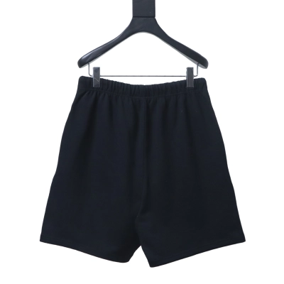 FOG FEAR OF GOD ESSENTIALS ✖ Three-stripe silicone print high-street shorts Black 02