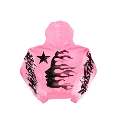Hellstar Hoodie Pink FW23 02