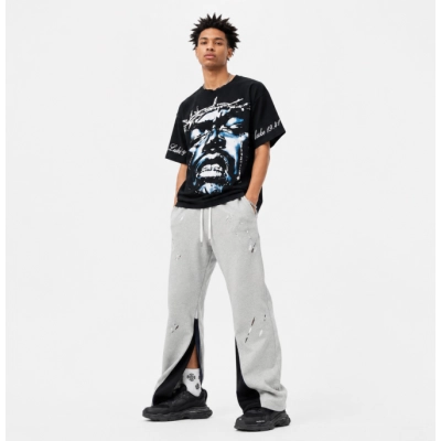 Hellstar T-Shirt 6713 + Gallery Dept Pants Long lht07 01
