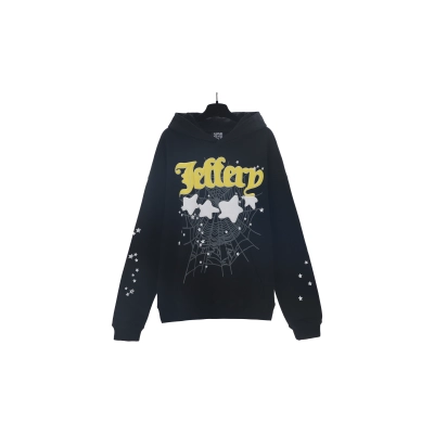 Sp5der Jeffery Hoodie Black 193# 02