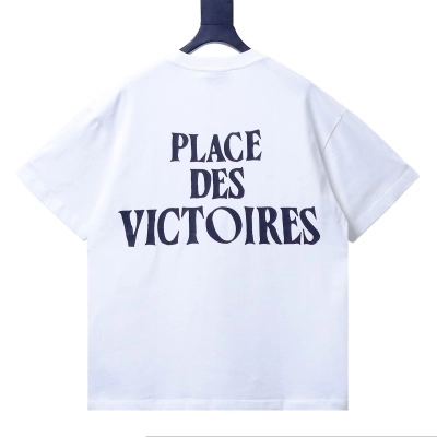 Ami Paris Small Heart Silicone Letter Short-Sleeve T-Shirt White 02