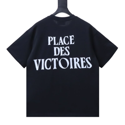 Ami Paris Small Heart Silicone Letter Short-Sleeve T-Shirt Black 02