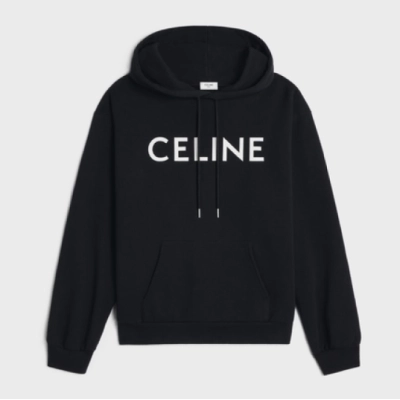 CELINE LOOSE HOODIE IN COTTON FLEECE 01