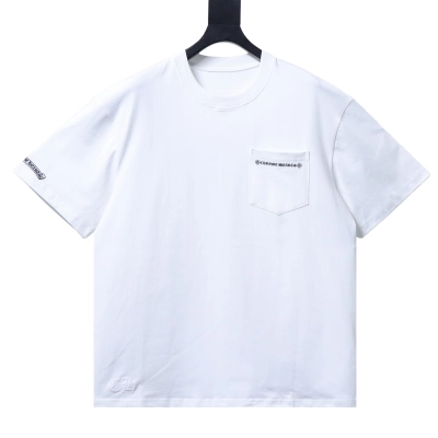Chrome Hearts Cross print short-sleeved T-shirt White 01