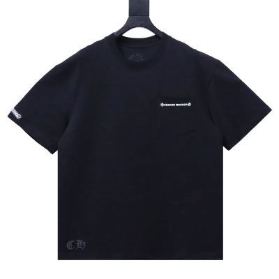 Chrome Hearts Cross print short-sleeved T-shirt Black 01