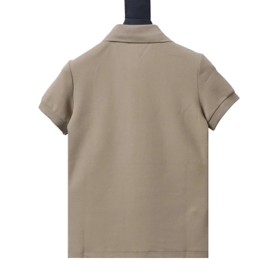 RALPH LAUREN five-button embroidered polo shirt with small horse logo Khaki 02