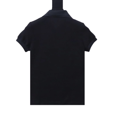 RALPH LAUREN five-button embroidered polo shirt with small horse logo Black 02