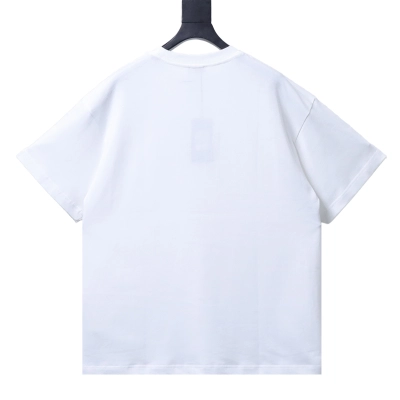 FENDI Watercolor Ice Cream Print Short-Sleeve T-Shirt White 02