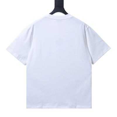 Prada Embossed logo patterned short-sleeved T-shirt White 02