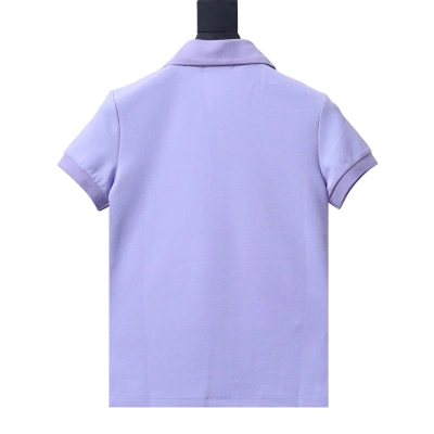 RALPH LAUREN five-button embroidered polo shirt with small horse logo Purple 02