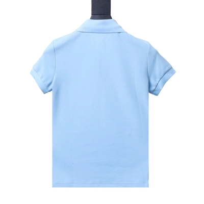 RALPH LAUREN five-button embroidered polo shirt with small horse logo Sky blue 02