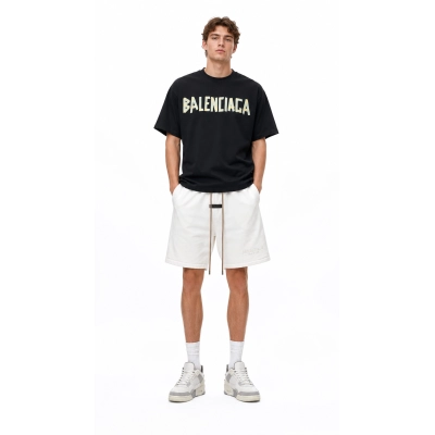 Balenciaga Masking Tape T-Shirt + FOG ESSENTIALS Short Pants 2323 01