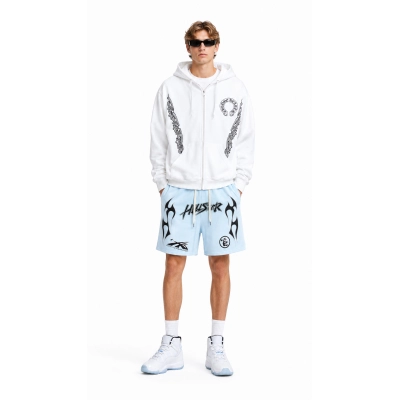 Chrome Hearts hoodies Floral Cross hoodie White + Hellstar shorts pants 701 01