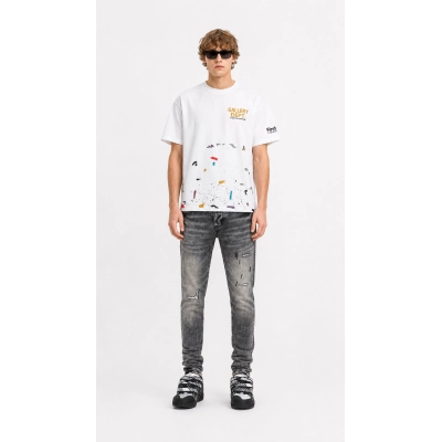 Gallery Dept T-Shirt-6057 + Purple Brand Jeans #9105 01