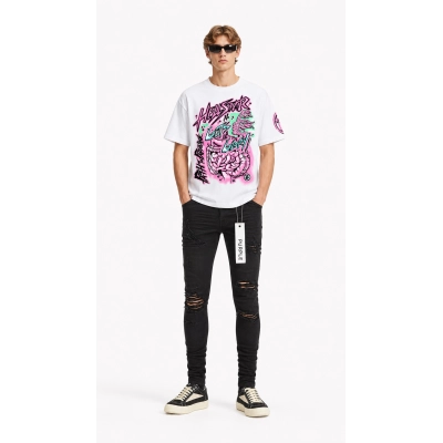 Hellstar T-Shirt 505 + Purple Brand Jeans #9022 01